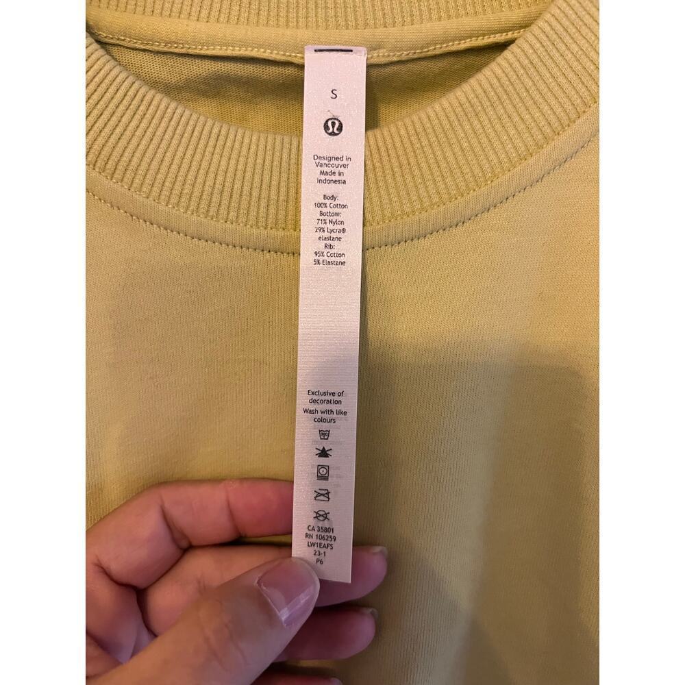 Lululemon Heavyweight Cotton T-shirt Bodysuit green Size Small - Picture 3 of 7
